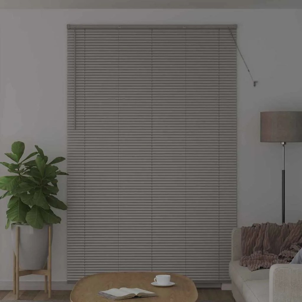 Persiana de Janela com cortinas Outros Manual Prata 80 x 130 cm Alumín