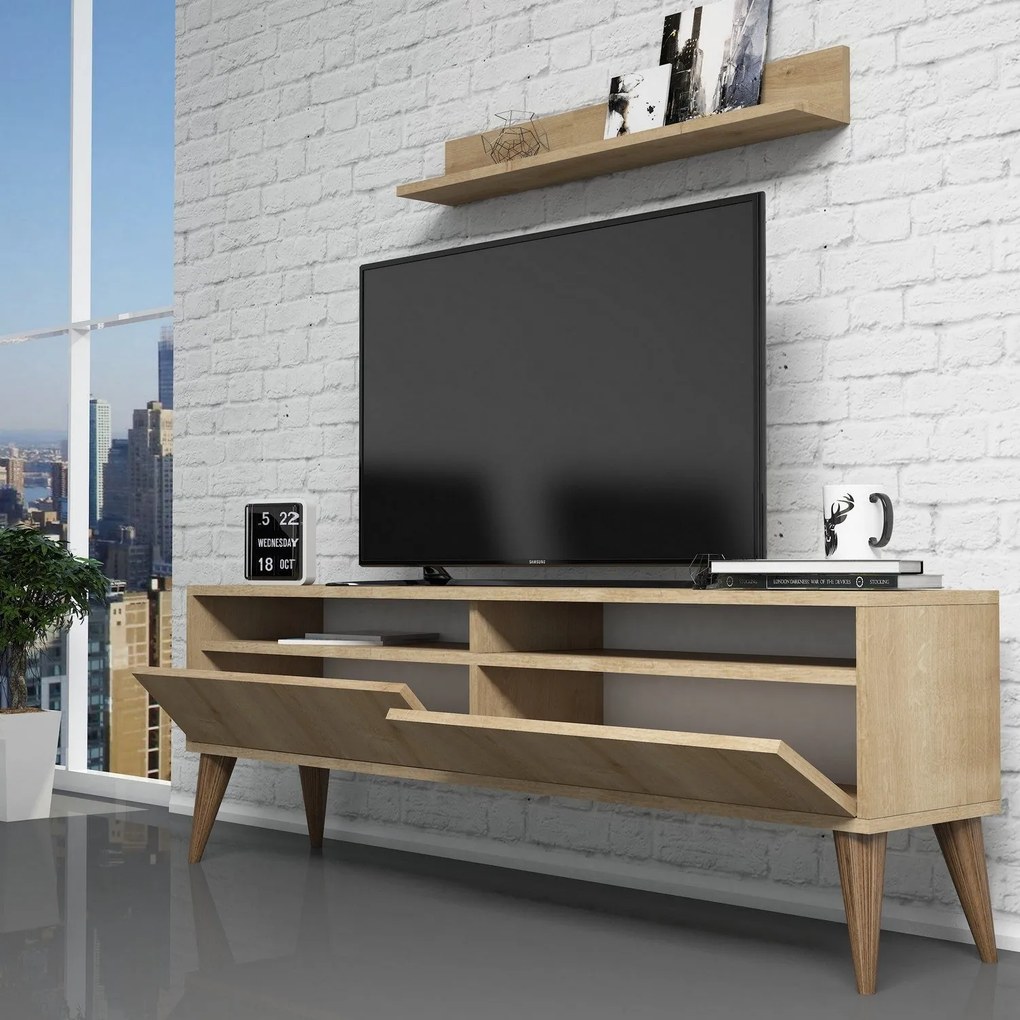 Móvel para TV Best – Carvalho – 150x50x30 cm
