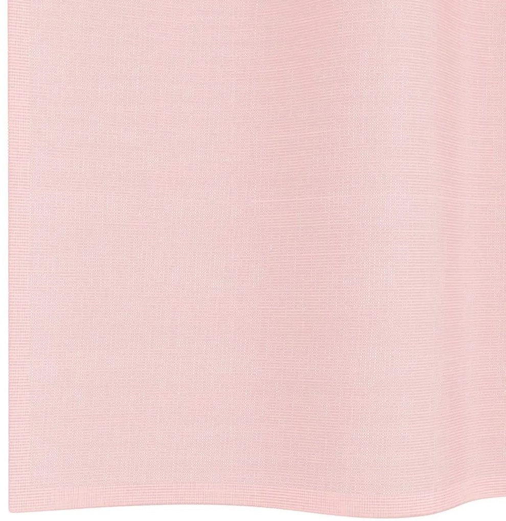 Cortinas de voile com ilhós 2 pcs rosa-claro 140x245 cm