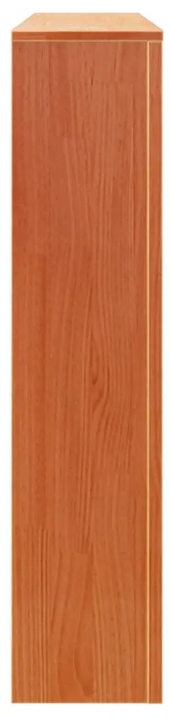 Cobertura de radiador 108,5x19x84 cm pinho maciço castanho cera