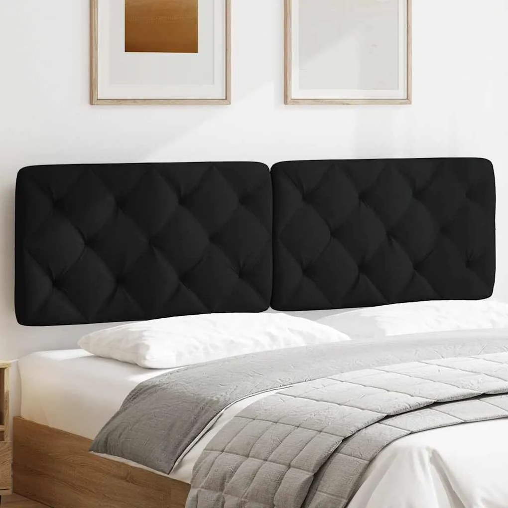 Almofadão de cabeceira 180 cm tecido preto