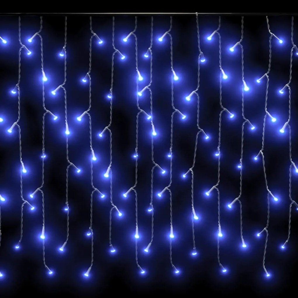 Cortina de Luzes de 10 m para Exterior - Imitação de Gelo - 400 LEDs A