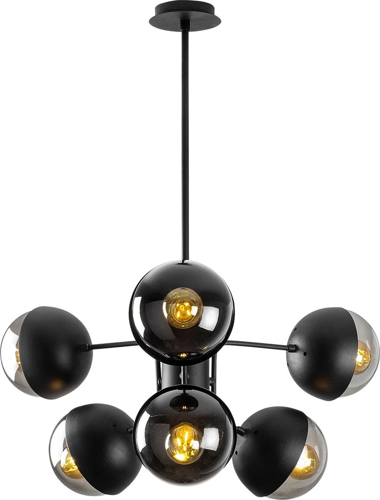 Chandelier Karsor – Preto – 64 x 64 cm