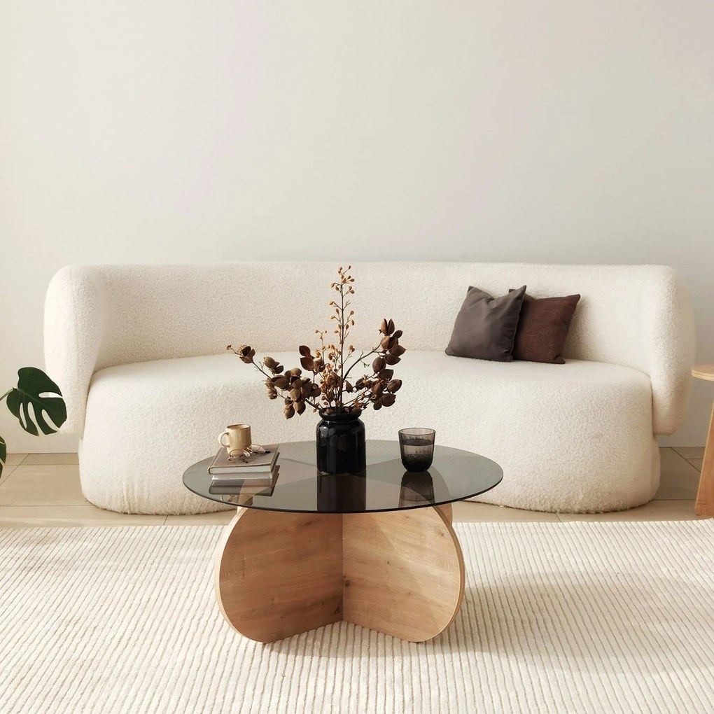 Mesa de Café Bubble – Carvalho Fumado – 75x35x75 cm