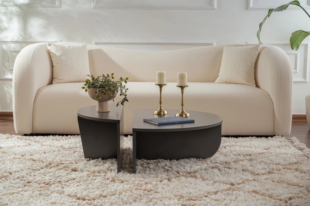 Mesa de Café Orion - Antracite - 90x30x60 cm & 85x35x30 cm