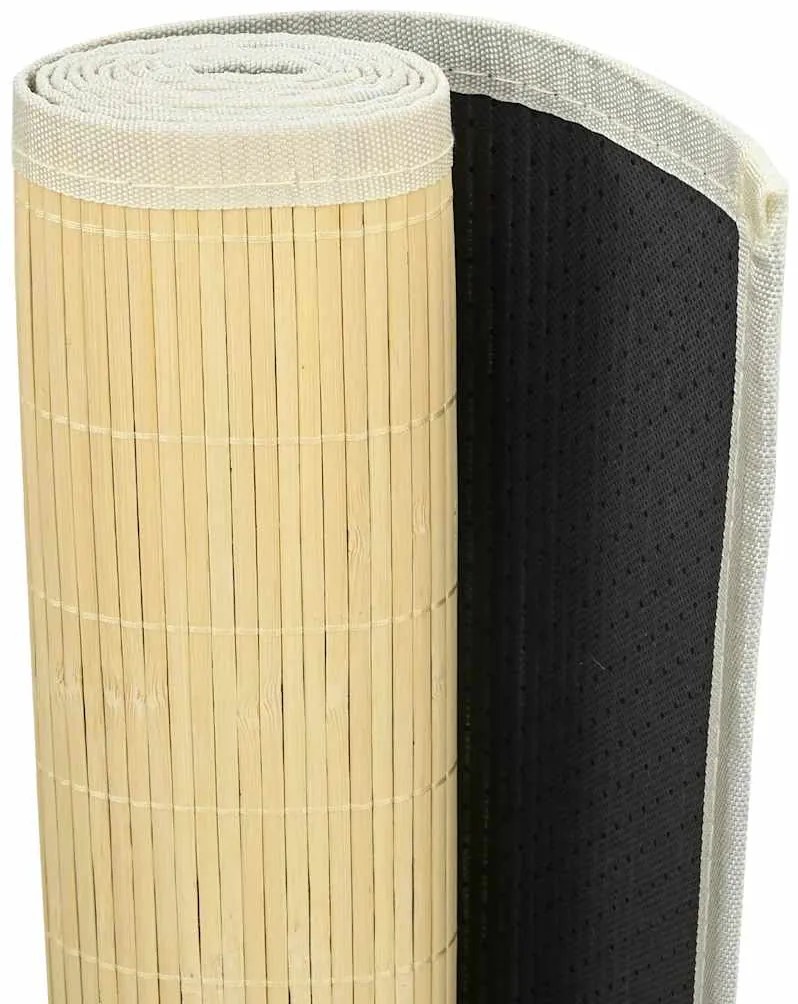 Tapete de bambu 160x230 cm natural