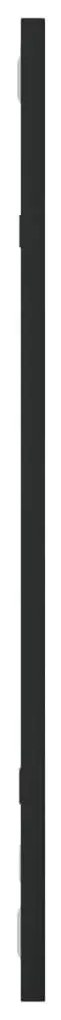 Espelho de parede retangular 30x60 cm ferro preto