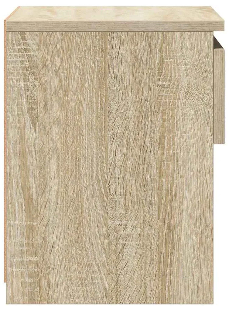 Mesa de cabeceira 40x30x39 cm contraplacado carvalho sonoma
