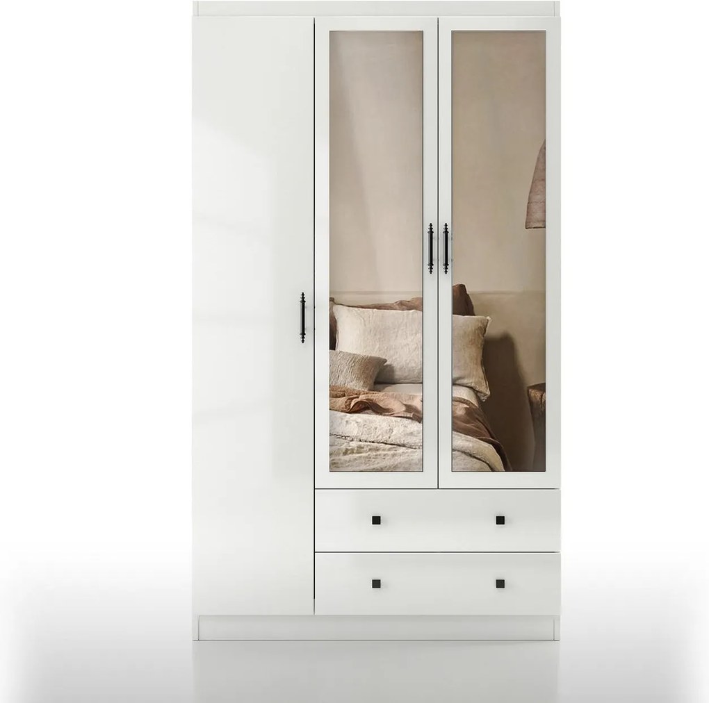 Roupeiro Lavinia – Branco – 105x210x50 cm