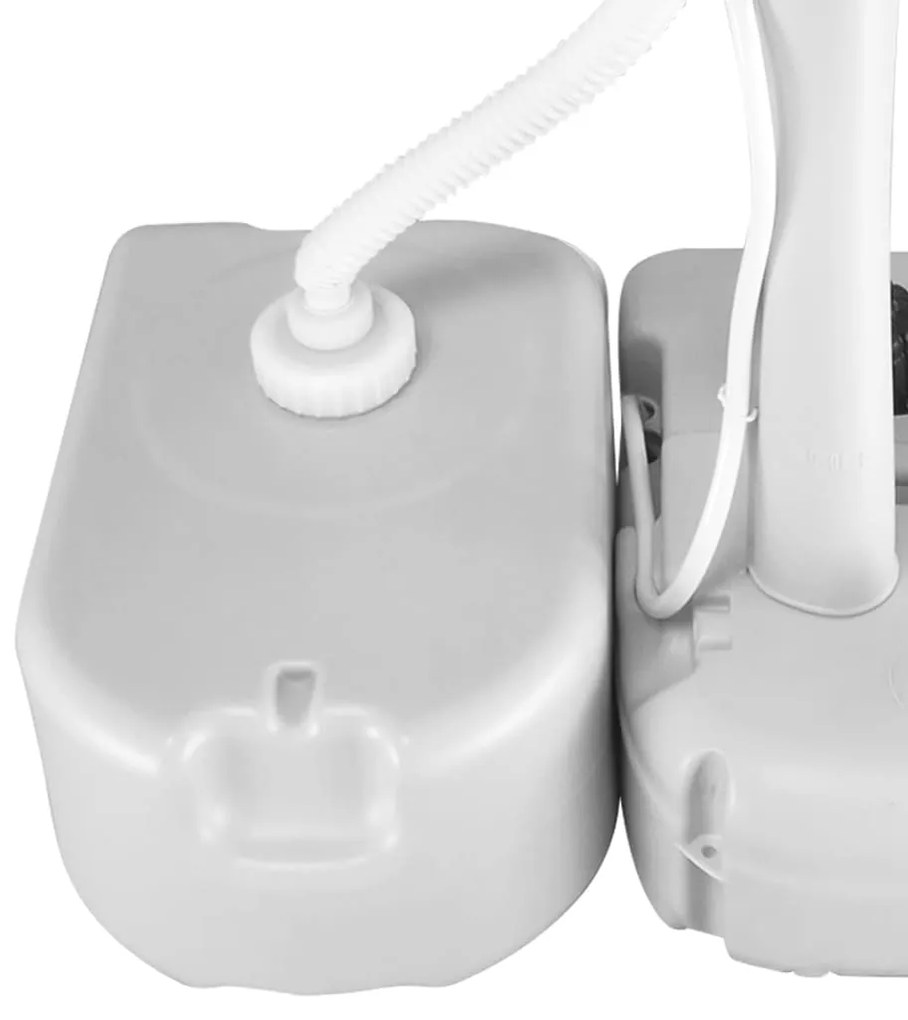 Tanque de água portátil com adaptador 24 L cinzento