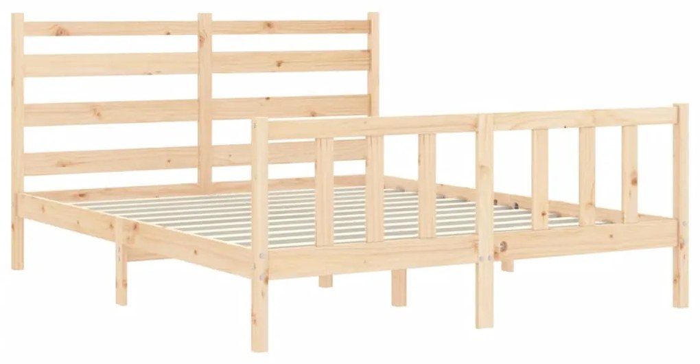 Cama sem colchão 160x200 cm madeira de pinho maciça