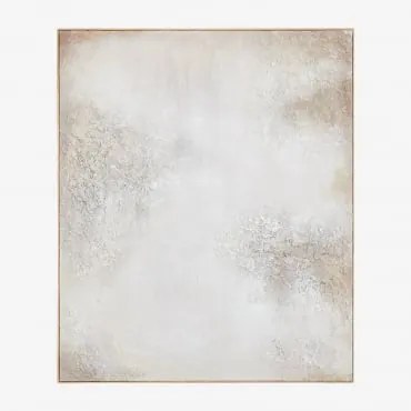 Quadro Decorativo 100x120 Cm Com Textura De Estuque Bestue Cores Naturais - Sklum