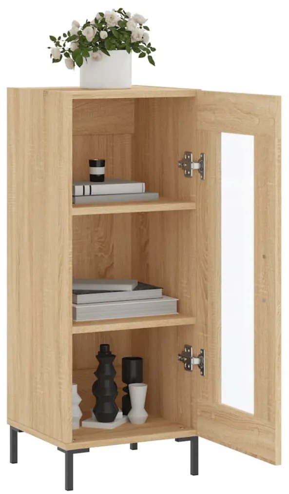 Aparador 34,5x34x90 cm madeira processada cor carvalho sonoma