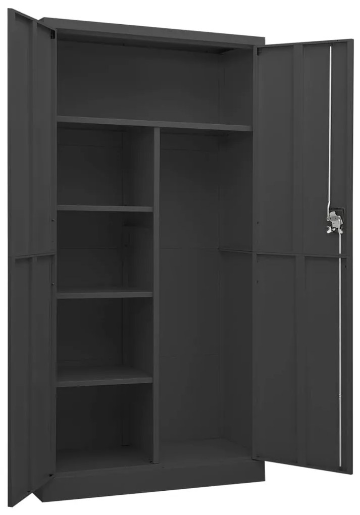 Cacifo 90x40x180 cm aço antracite