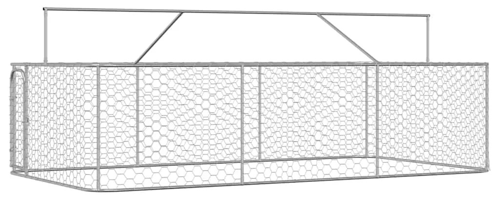 Canil de exterior com telhado 400x200x150 cm