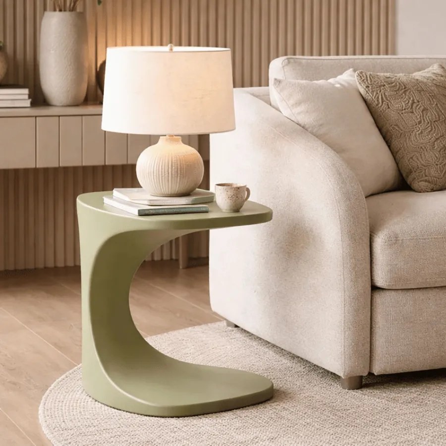 MESA DE APOIO IBIZA 42X42X52 CM VERDE