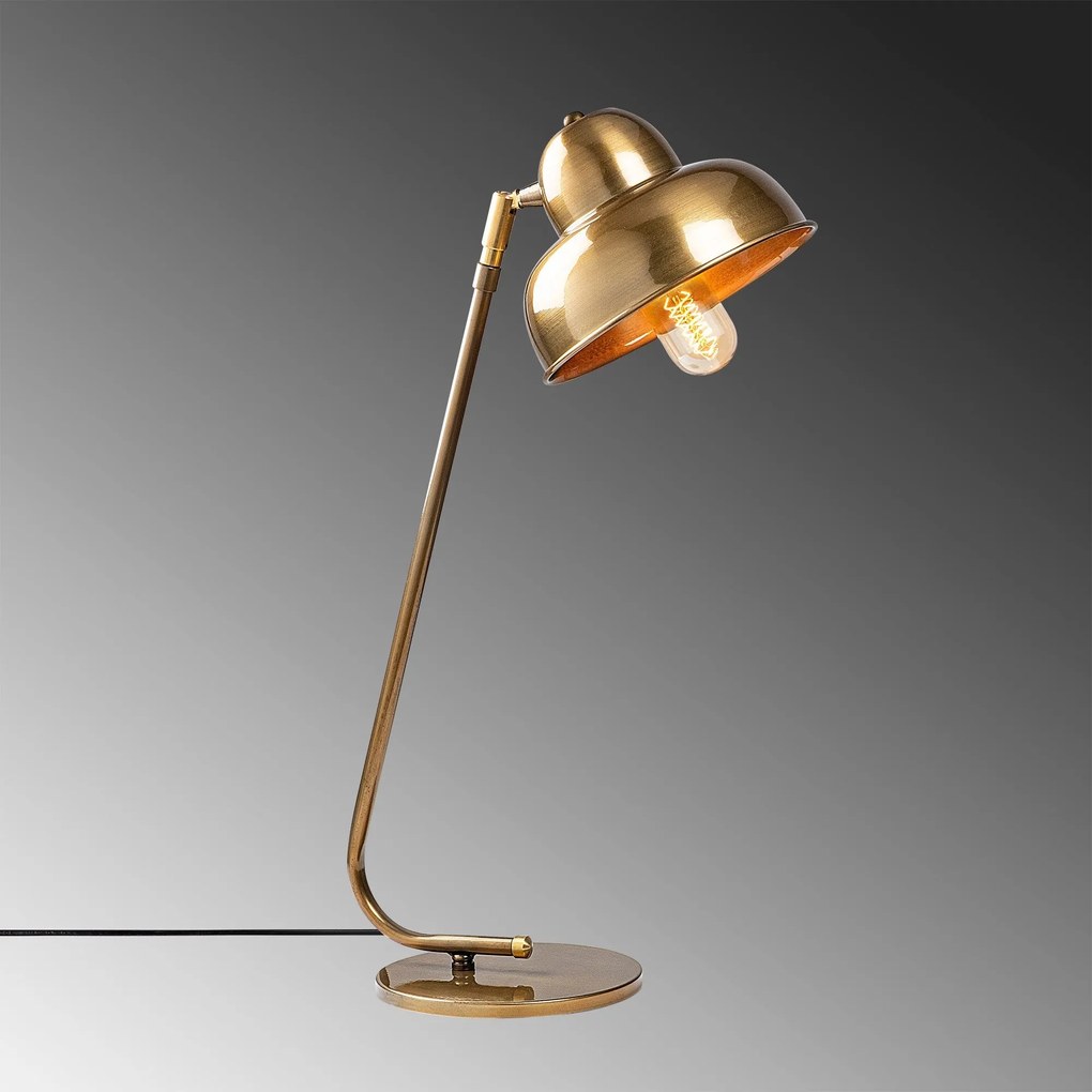 Candeeiro de Mesa Berceste – Dourado – 20 x 35 cm