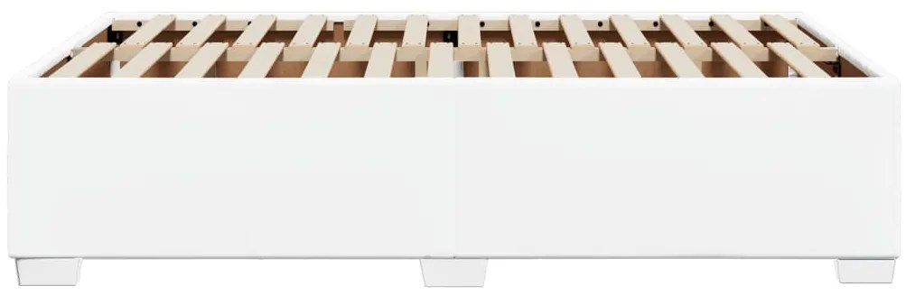 Estrutura de cama 120x200 cm couro artificial branco