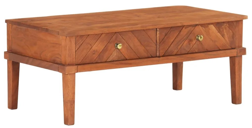 vidaXL Mesa de centro 100x50x41 cm madeira de acácia maciça