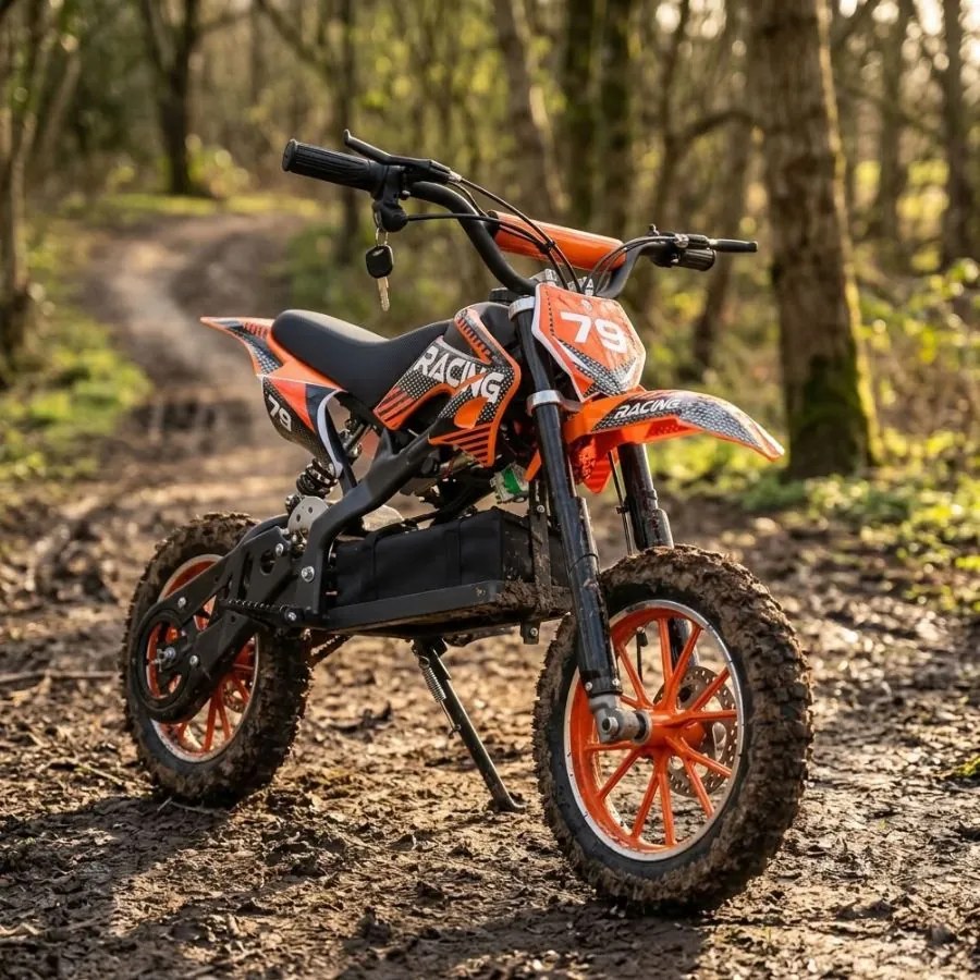 Mota elétrica para crianças 6 a 14 anos Dirk 36V 800W Laranja