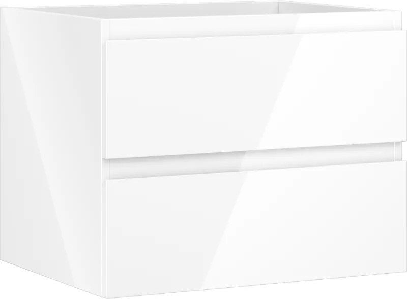 Mexen Orio armário de casa de banho sob o lavatório 60 cm, 2 gavetas, branco brilho - 91A10-06047-2-BFF00