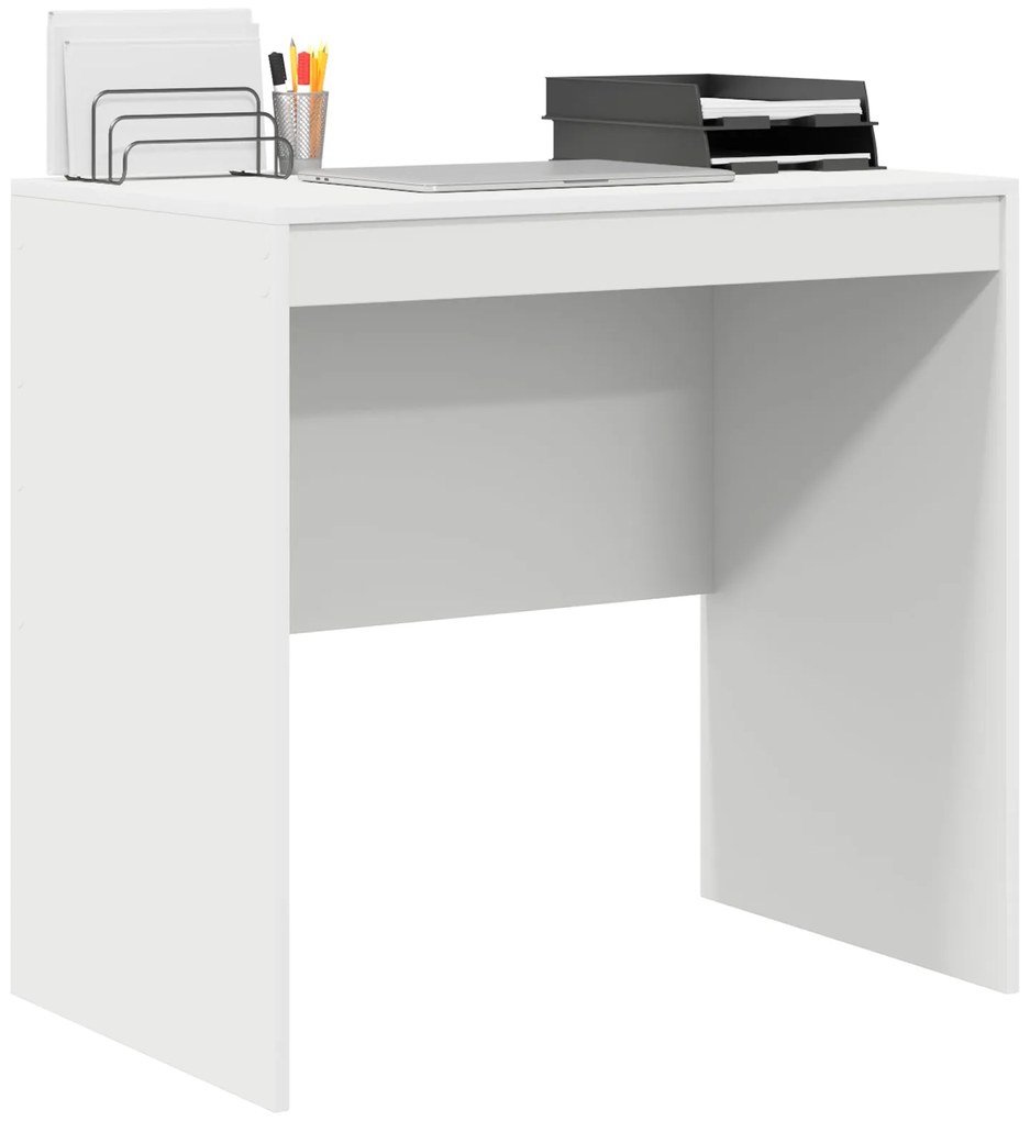 Mesa Branca 80x50x76 cm Madeira Revestida