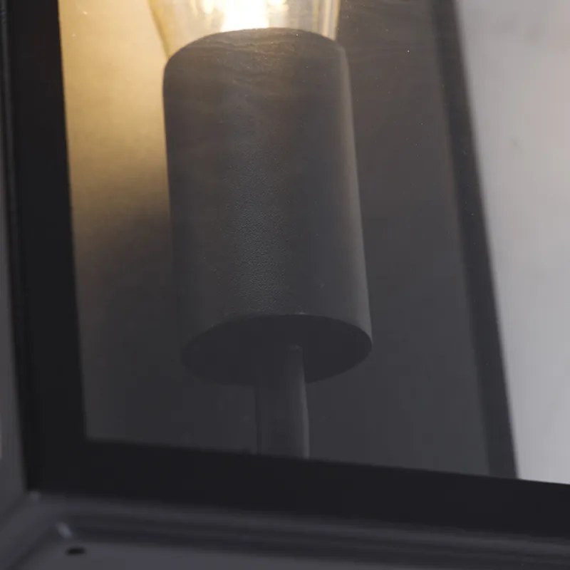 LED Candeeiro de parede exterior inteligente preto com WiFi ST64 IP44 - Rotterdam Moderno