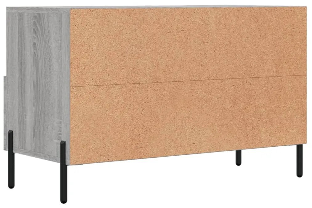 Móvel de TV 80x36x50 cm derivados de madeira cinzento sonoma