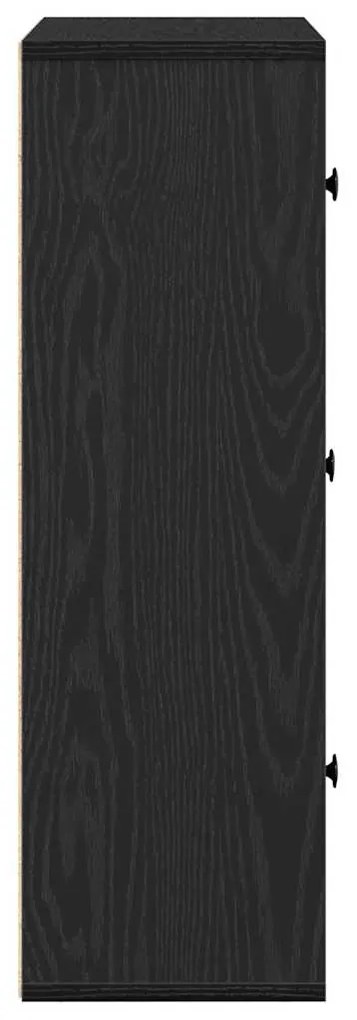 Estante 60x24x76,5 cm derivados de madeira carvalho preto