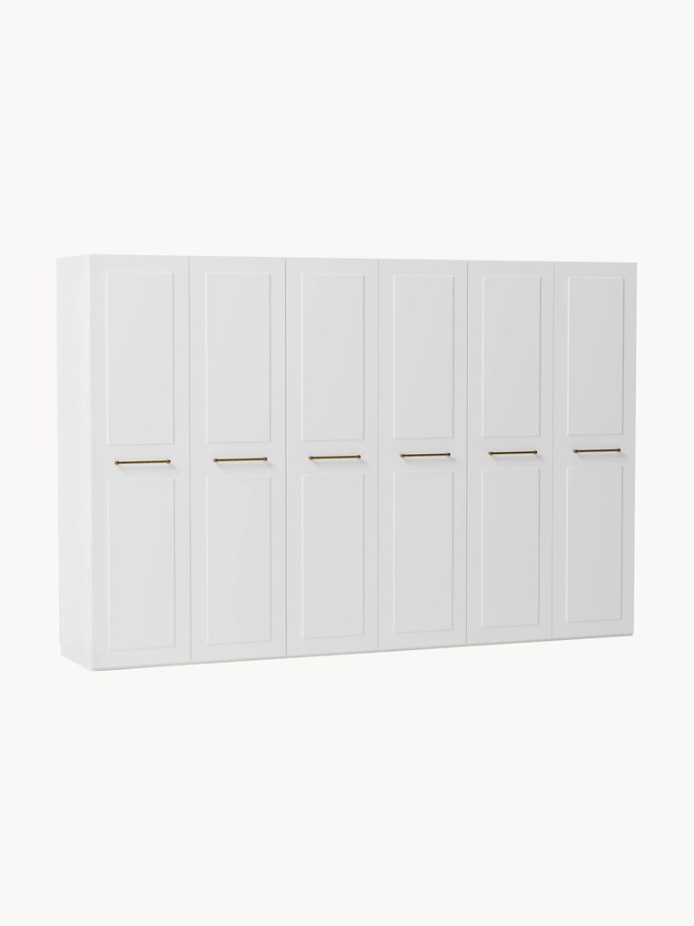Roupeiro modular com portas articuladas Charlotte, L 300 cm, vários tamanhos