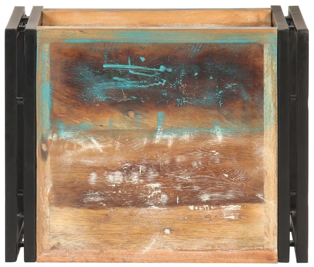 Mesa de apoio 40x30x40 cm madeira recuperada maciça