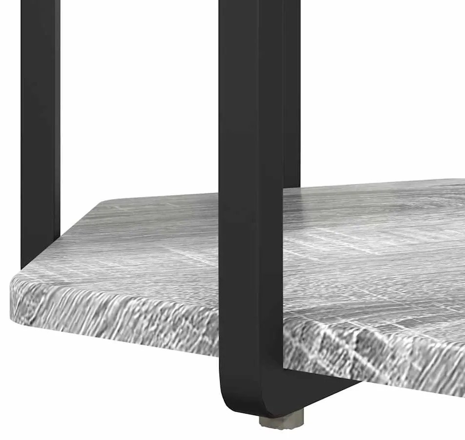 Conjunto de Mesas Laterais 2 pcs em Cinza Sonoma, Madeira Revestida e