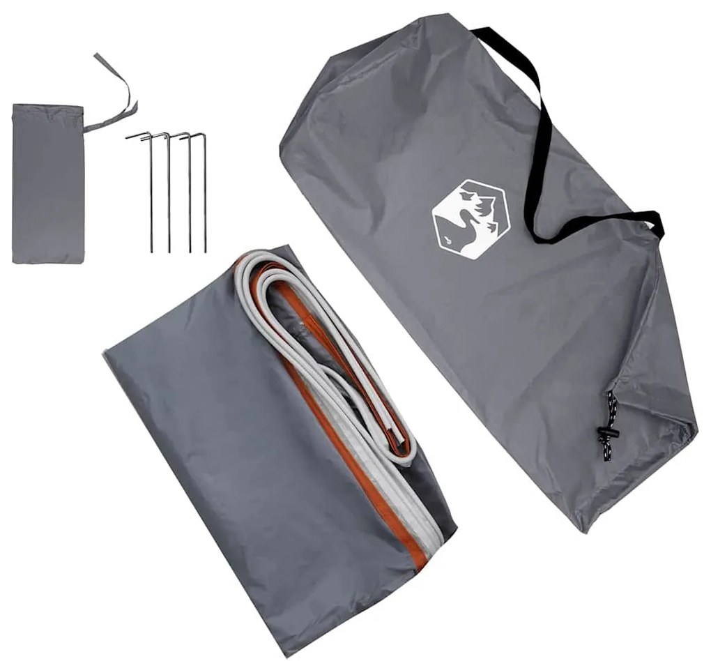 Lona Resistente à Água Cinza e Laranja 350 x 240 cm