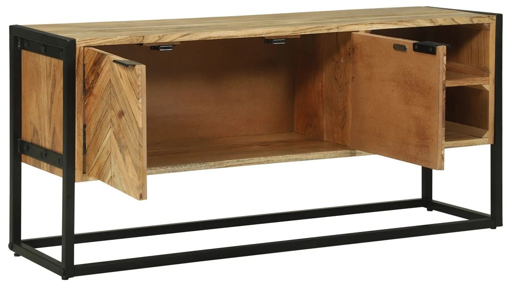 Aparador de TV 110x30x50 cm Madeira de Acácia Sólida