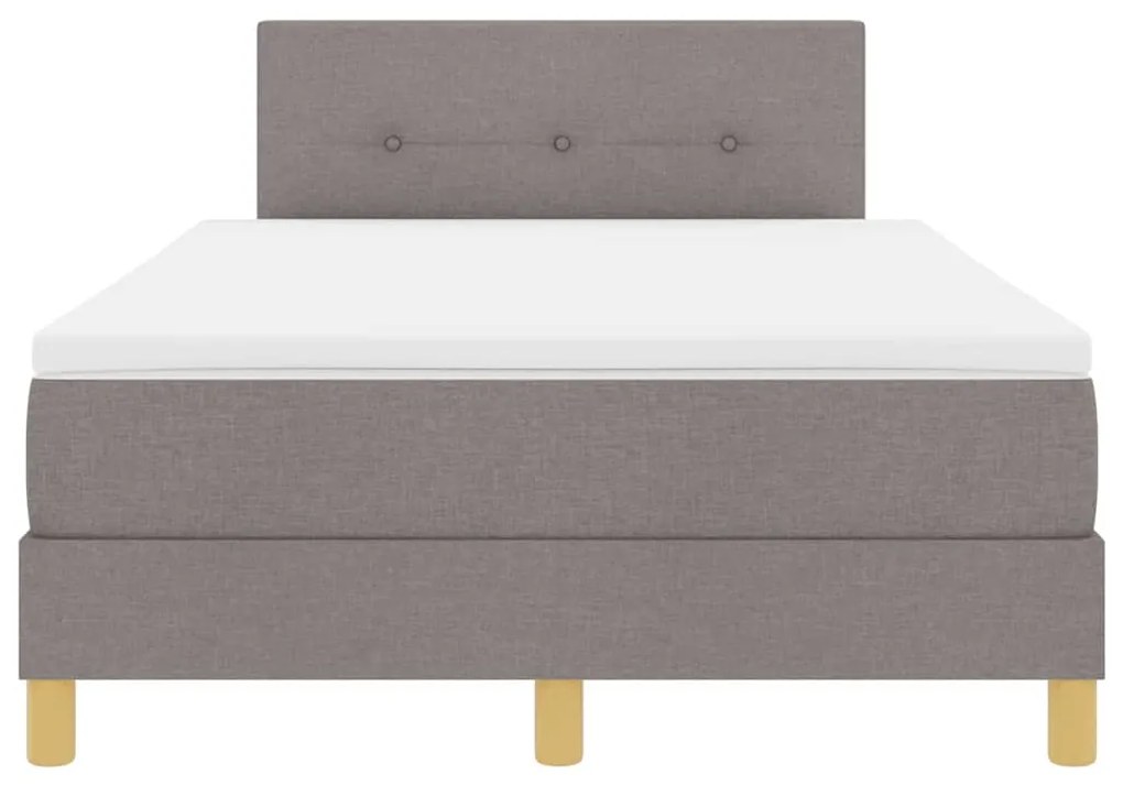 Cama Box com Colchão Taupe 120x200 cm Tecido