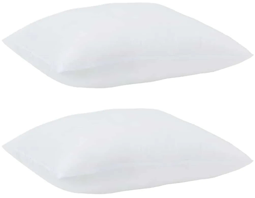 Travesseiros 2 pcs Branco 60 x 70 cm 85gsm 100% poliéster