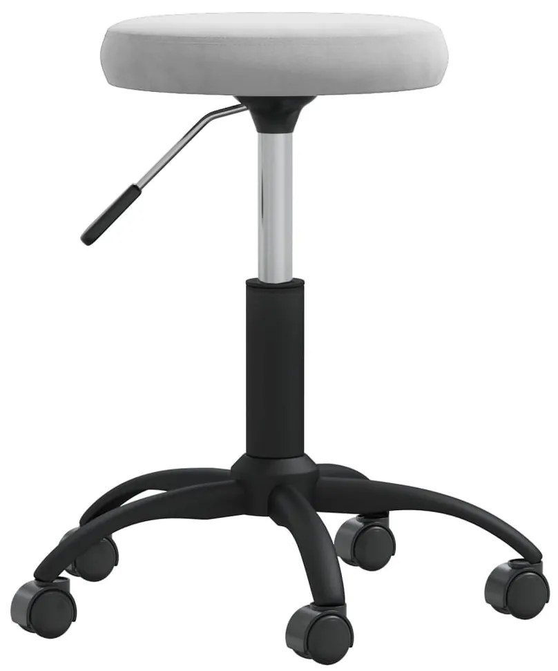 vidaXL Banco de massagens veludo cinzento-claro