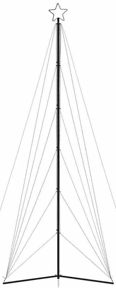 LED Árvore de Natal 861 LEDs Coloridos 478 cm