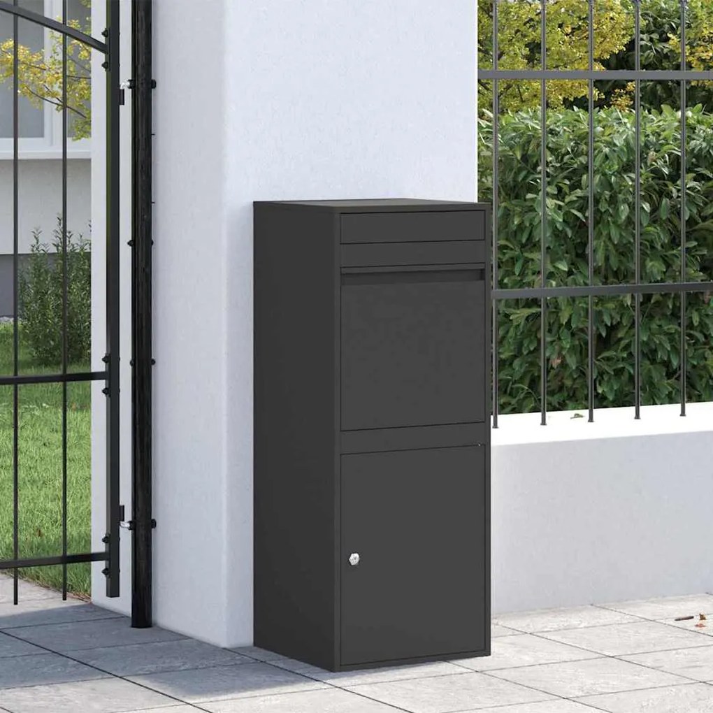 Caixa para entrega de pacotes Preto 41 x 38 x 103 cm Aço