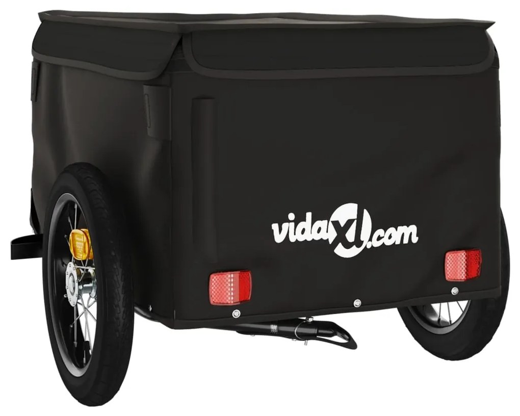 Reboque para bicicleta 30 kg ferro preto
