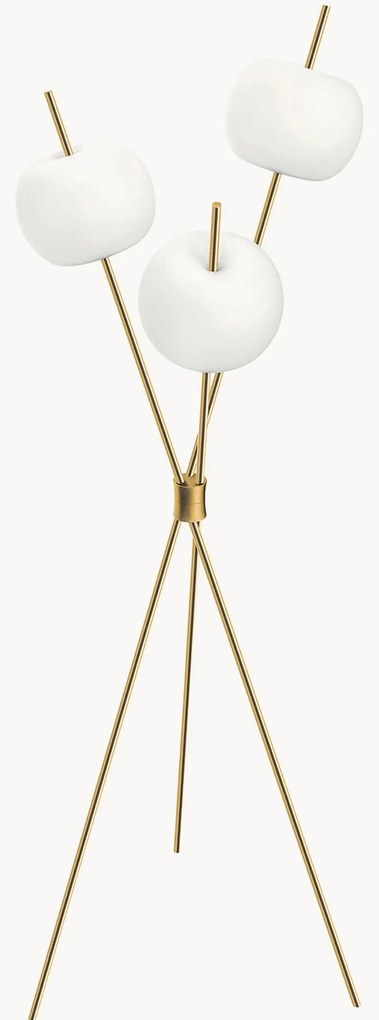 Candeeiro de pé LED regulável artesanal Kushi