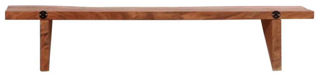 Prateleiras de parede 2 pcs 90x20x18cm madeira de acácia maciça