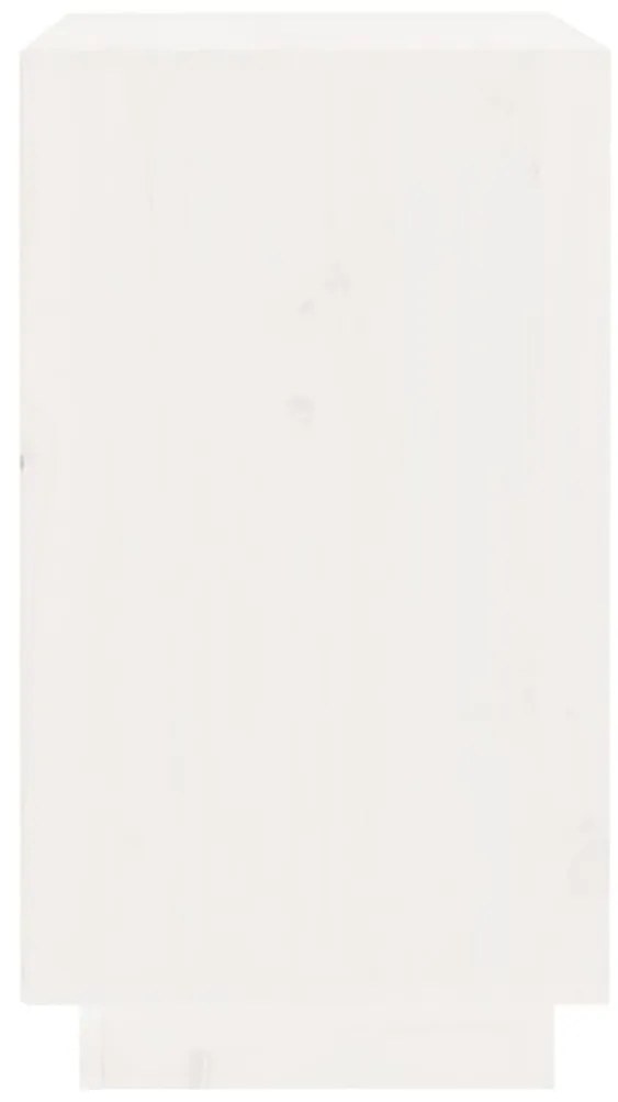Garrafeira 55,5x34x61 cm madeira de pinho maciça branco