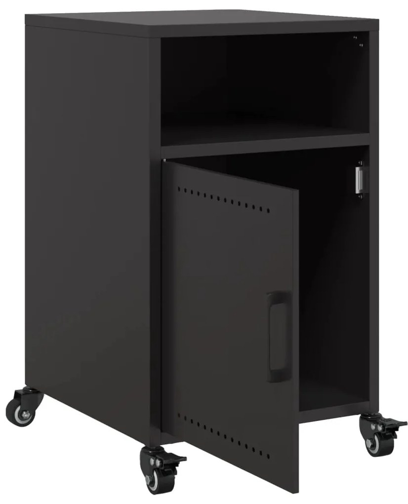 Mesa de cabeceira 36x39x59 cm aço preto