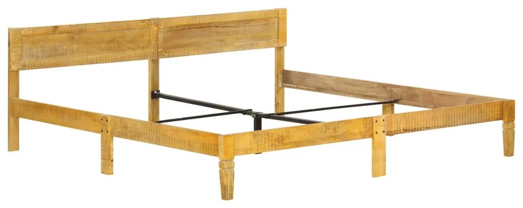 Estrutura de cama 200 cm madeira de mangueira maciça