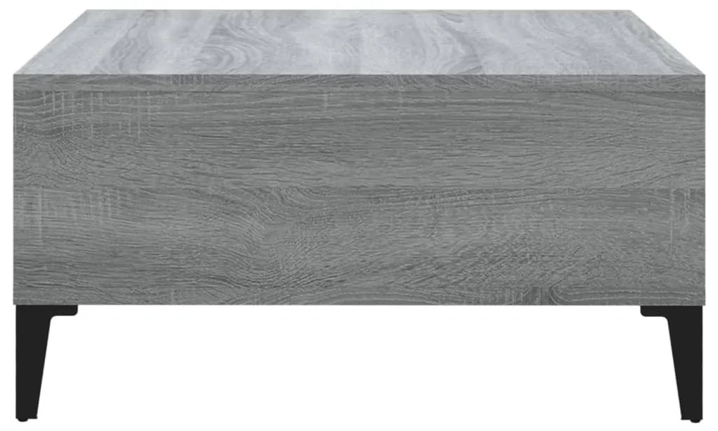 Mesa de centro 60x60x30 cm contraplacado cor sonoma cinzento
