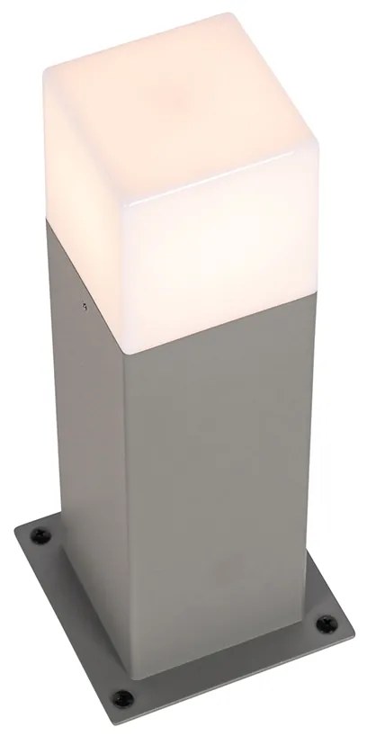 Candeeiro de pé exterior moderno cinzento 30 cm IP44 - Denmark Moderno
