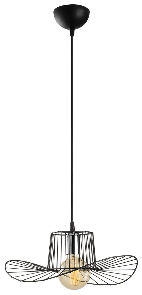 Candeeiro Tel – Preto – Diâmetro 38 cm, Altura 110 cm