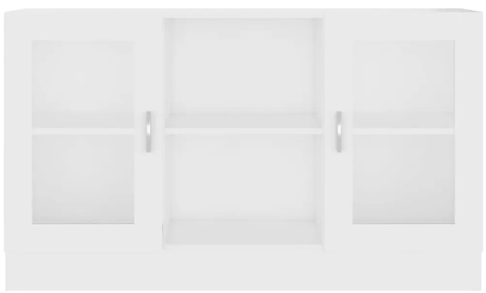 Armário vitrine 120x30,5x70 cm derivados de madeira branco