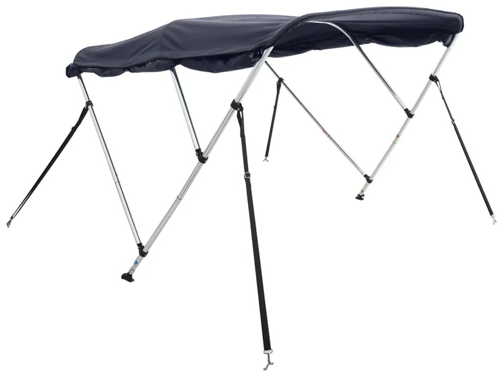 Toldo de 3 arcos Bimini c/ paredes laterais 183x(170-182)x137cm